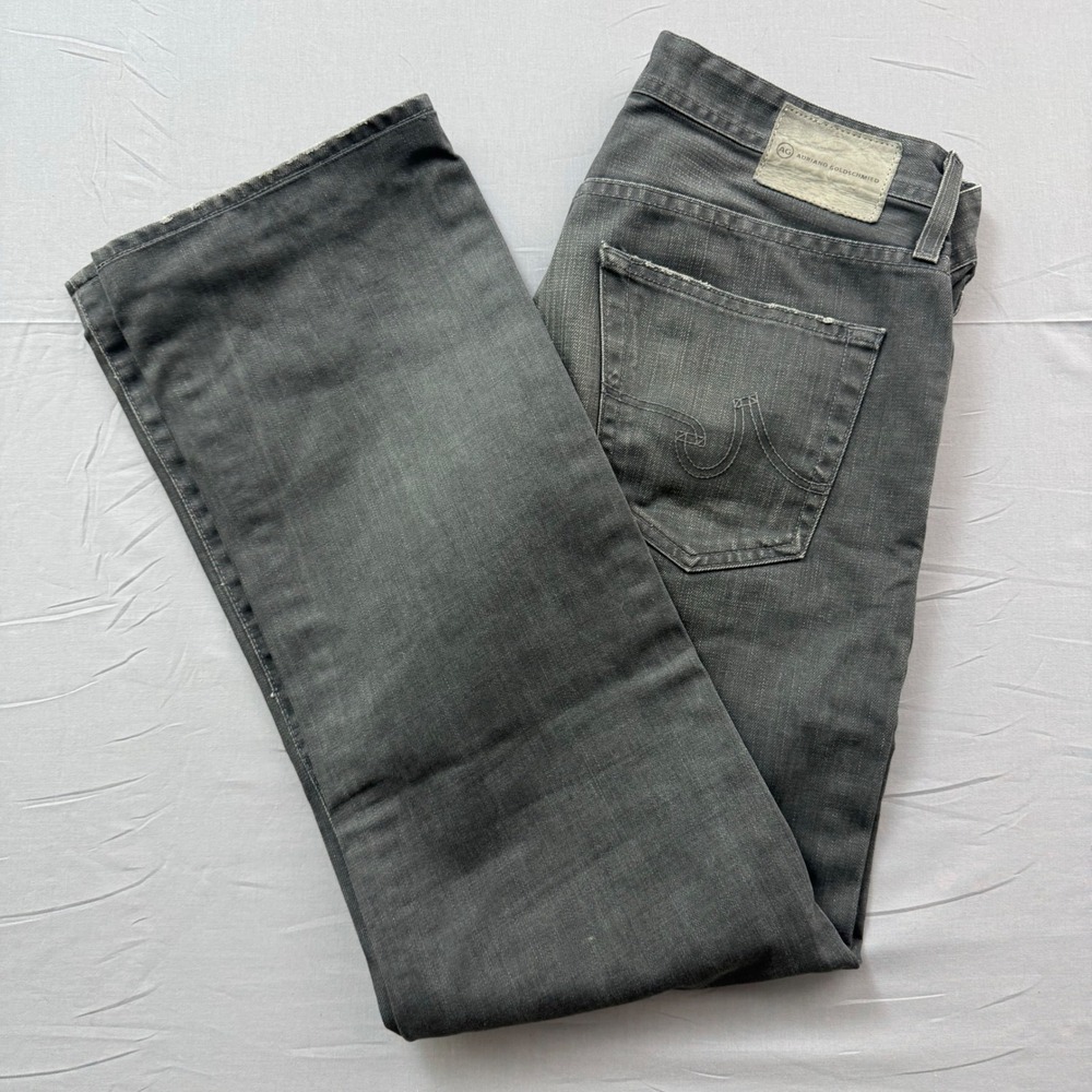 AG Adriano Goldschmied The Protege Straight Leg Grey Jeans Men 32x34 1049ONY-CPR